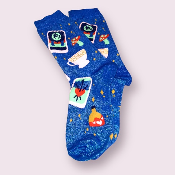 “It’s in the Cards” Novelty Crew Socks by Rachel Rosenkoetter - Picture 2 of 6